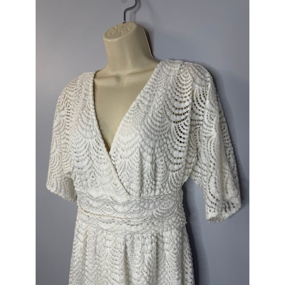 Lilly Pulitzer Parigi Skort Romper Dress Scalloped Lace Resort White Sz S - Picture 6 of 13